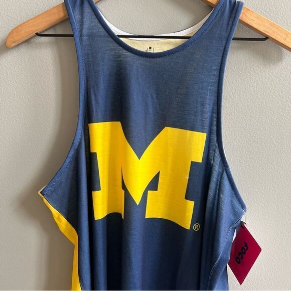 FOCO USA Michigan Wolverines Womens Tie-Breaker Sleeveless Top NWT Size Medium - Picture 5 of 13